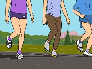 бег, положение ног бег, положение ног