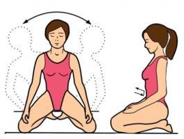 Упражнение для спины и живота